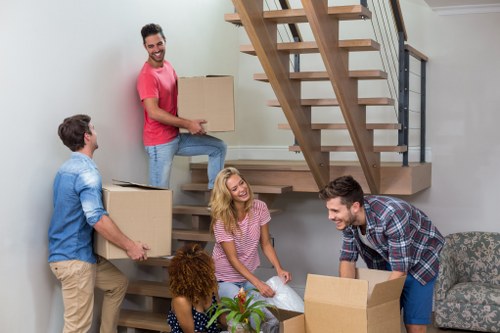 Team loading furniture for a Wembley house move