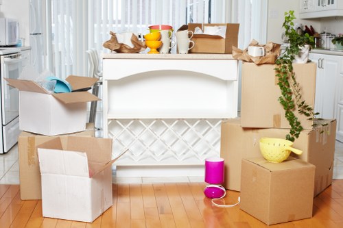 Residential removals service in a Wembley apartment building