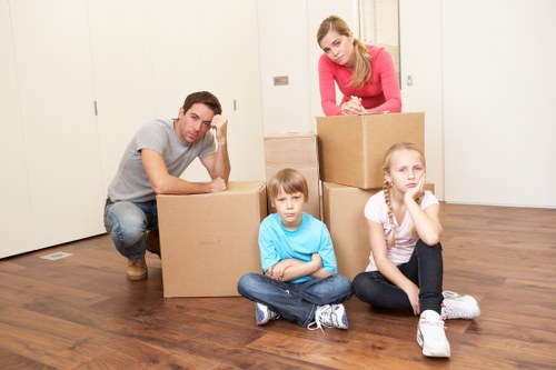 Settling into a new Wembley home with organized moving boxes
