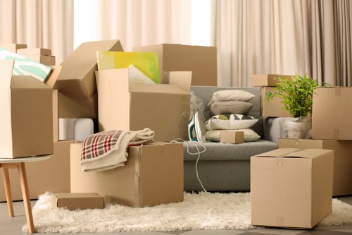 Packing and labeling boxes for home moves in Wembley