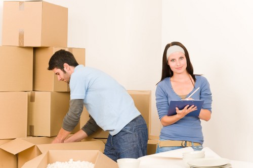 Secure loading of household items into a moving truck