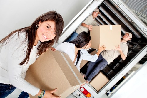 Moving team supporting a house relocation in Wembley