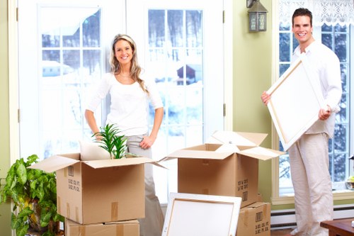 Household items packed for a Wembley relocation